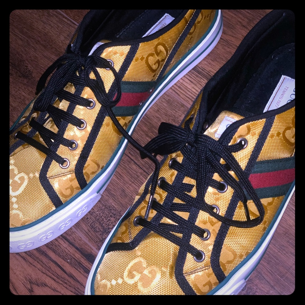 Gold Gucci Men’s shoes